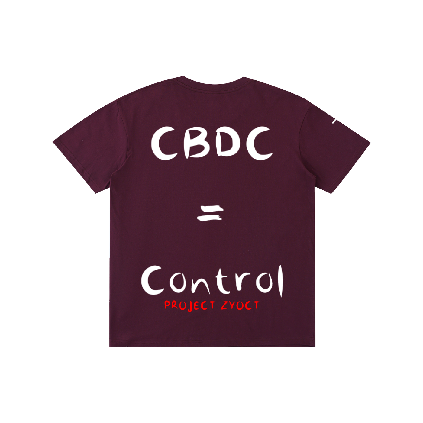 "CBDCs = Control" Cotton T-Shirt