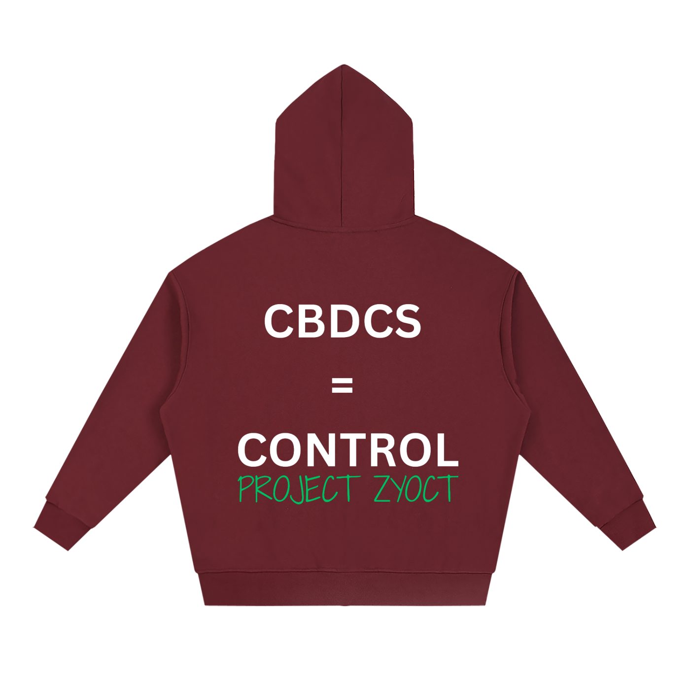 "CBDCs = Control" Full Zip Hoodie