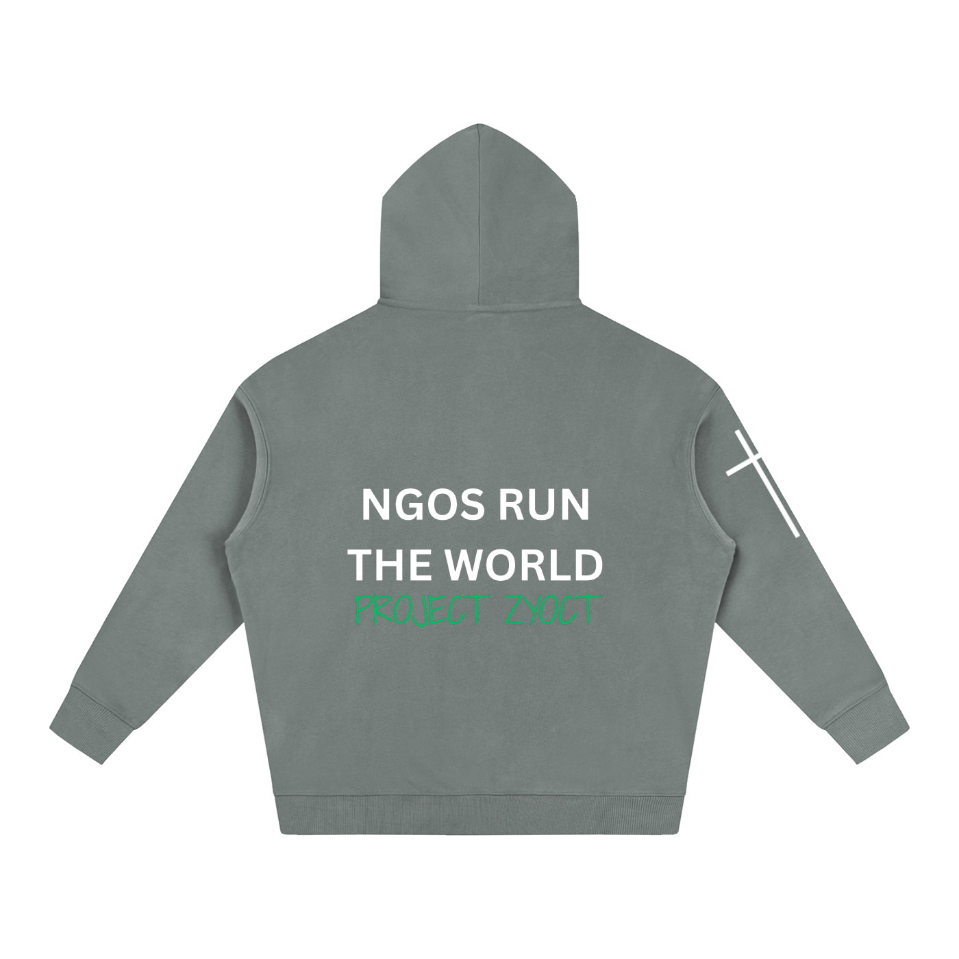 "NGOs Run the World" Oversize Hoodie