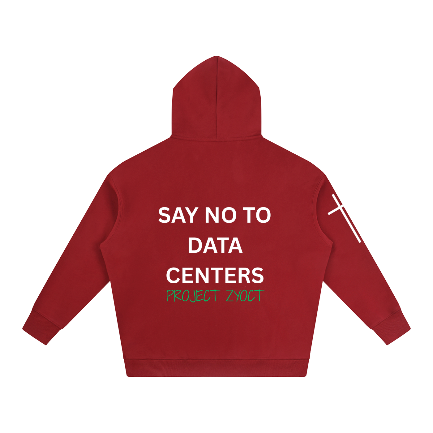 "Say No to Data Centers" Oversize Hoodie