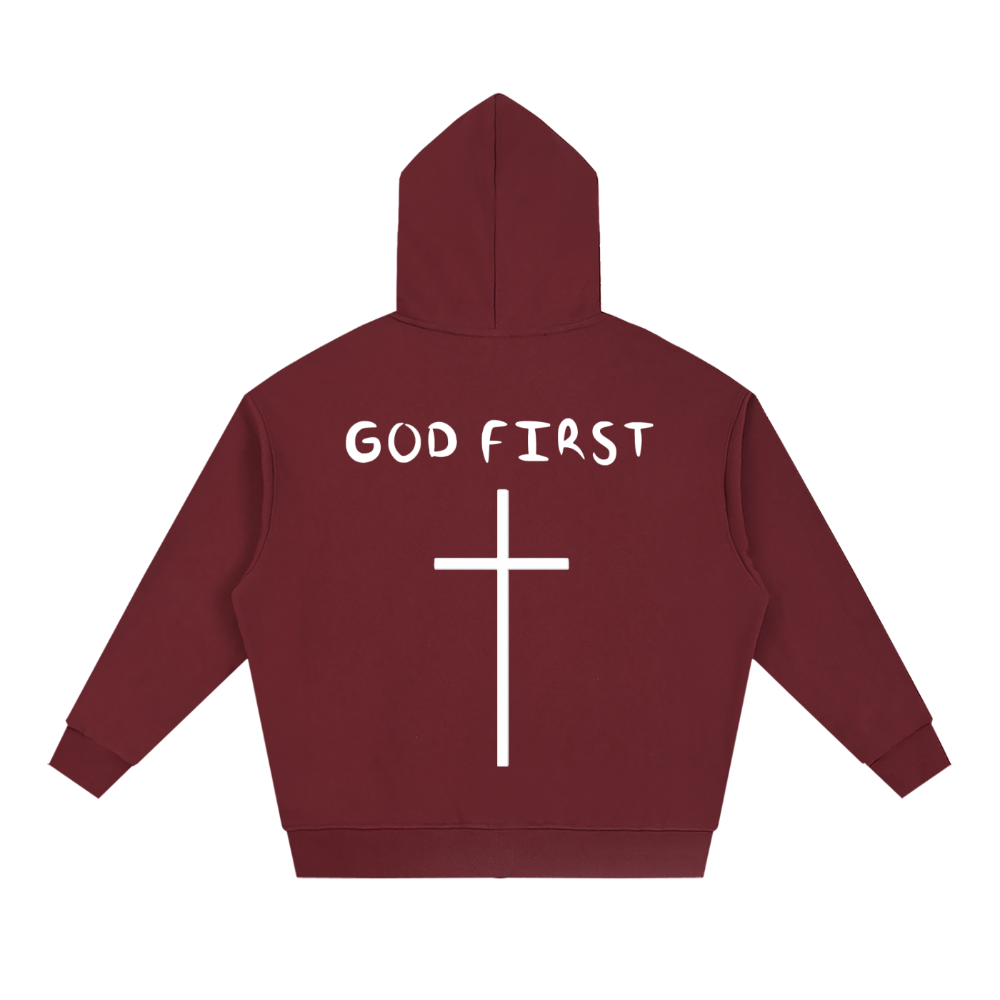 "GOD FIRST" Full Zip Hoodie