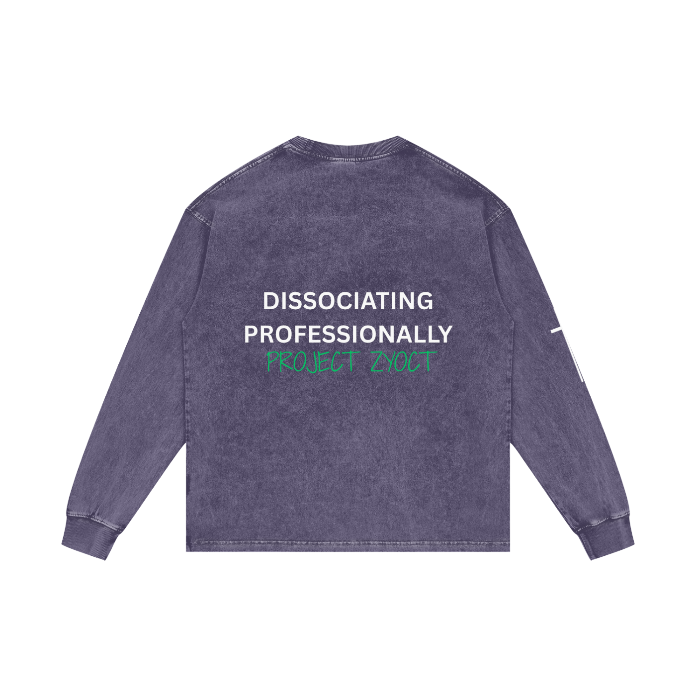 "Dissociating Professionally" Acid Wash Long Sleeve
