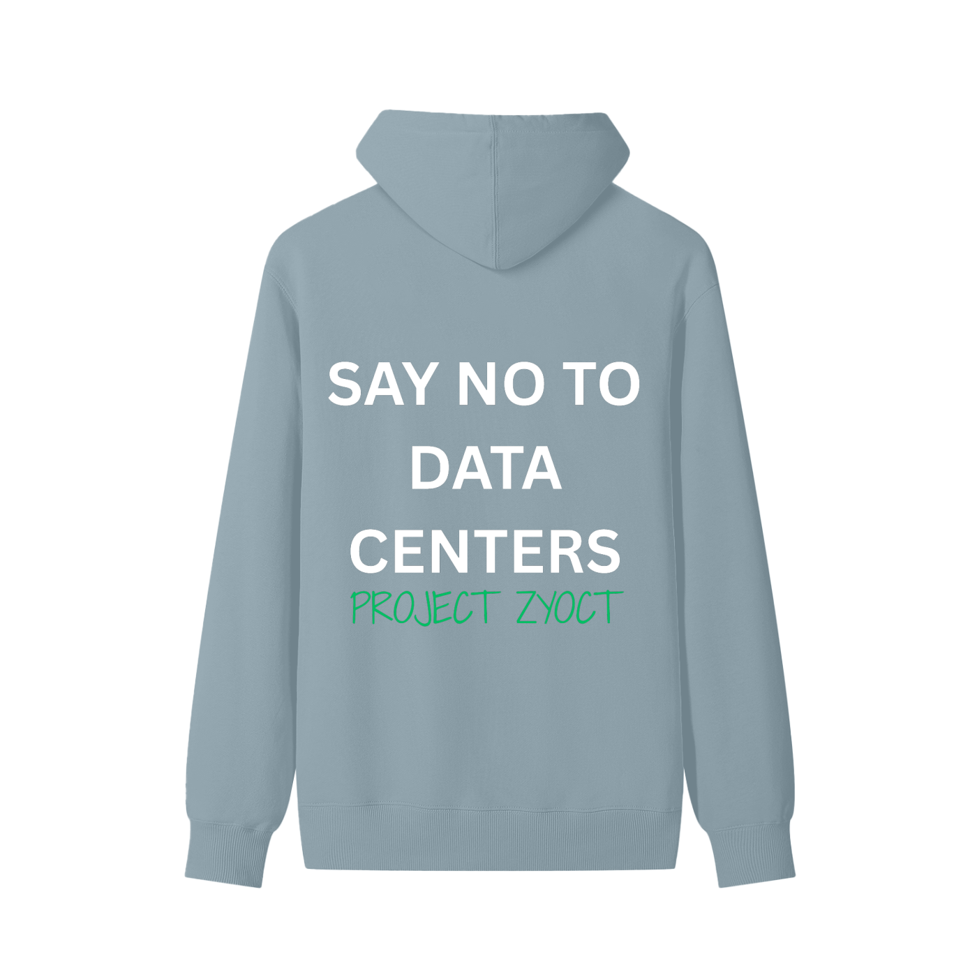 "Say No to Data Centers" Classic Cotton Hoodie