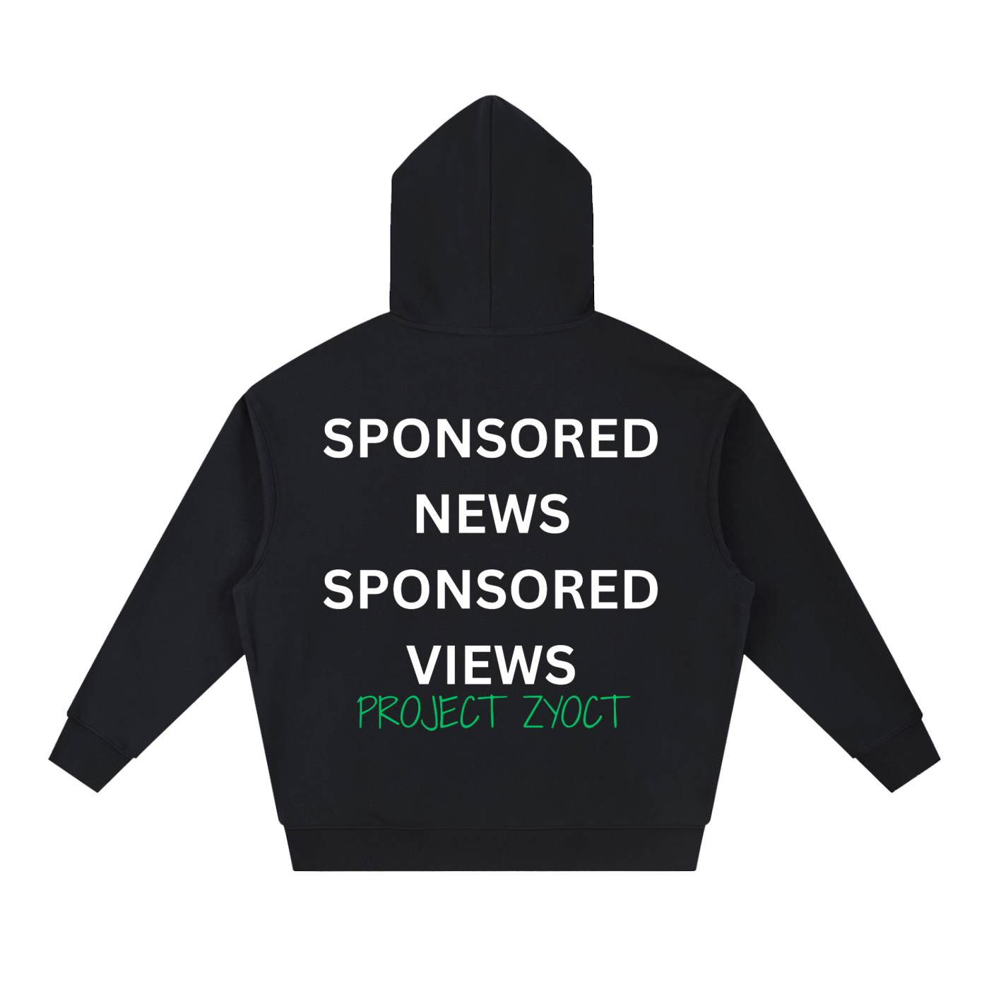 "Sponsored News Sponsored Views" Heavyweight Hoodie