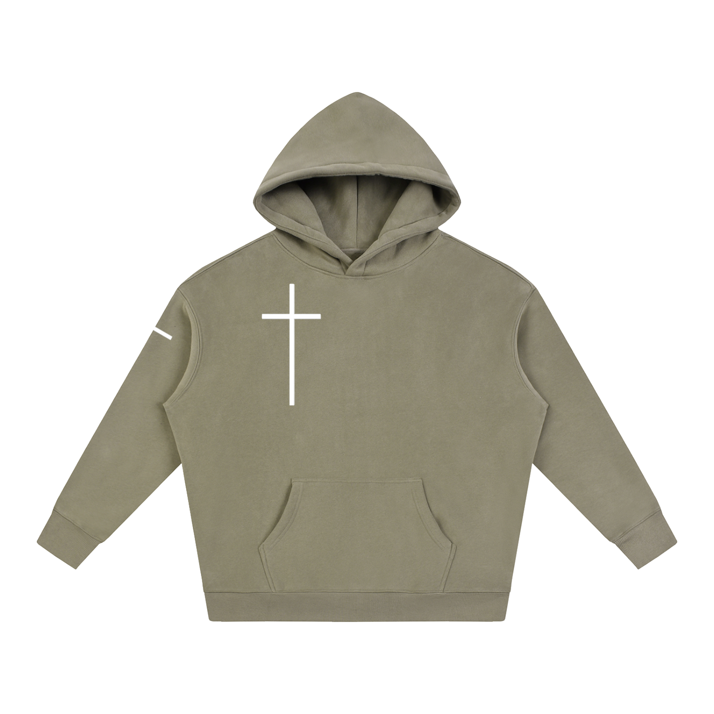 Simple Cross Oversize Hoodie