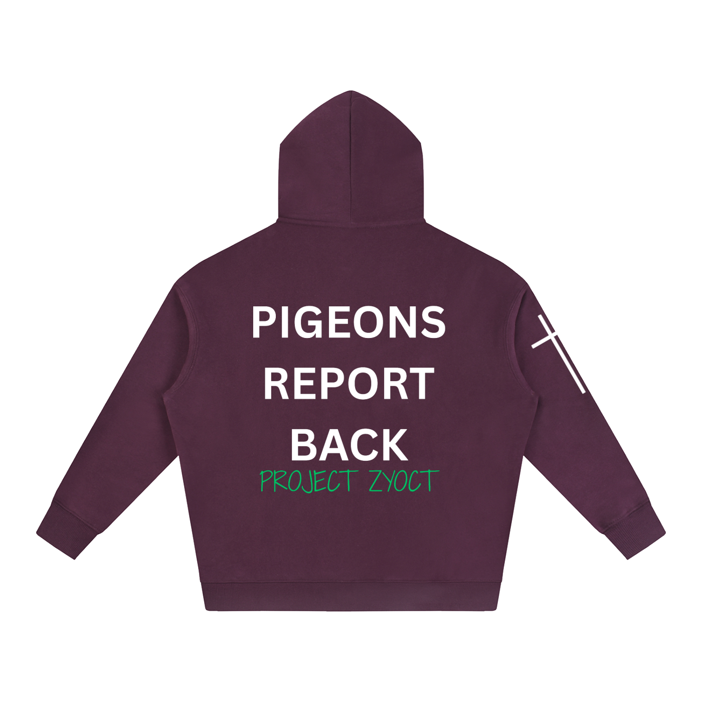 "Pigeons Report Back" Oversize Hoodie