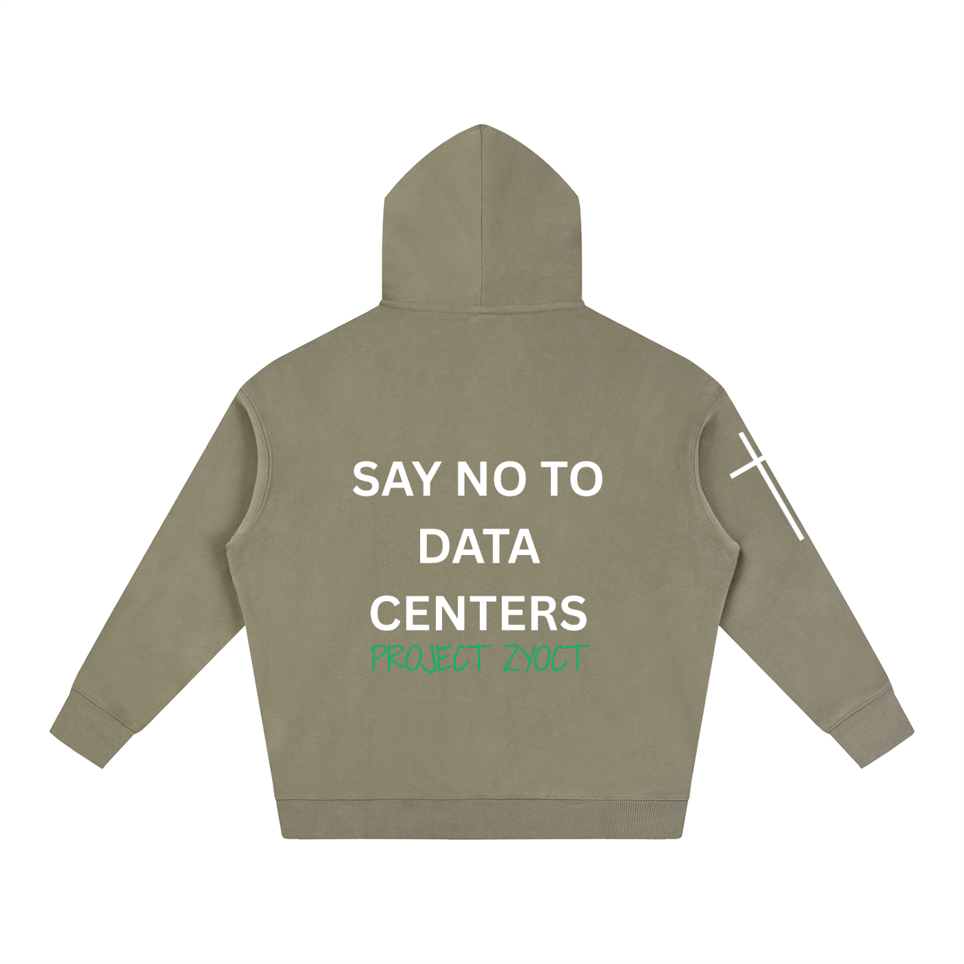 "Say No to Data Centers" Oversize Hoodie