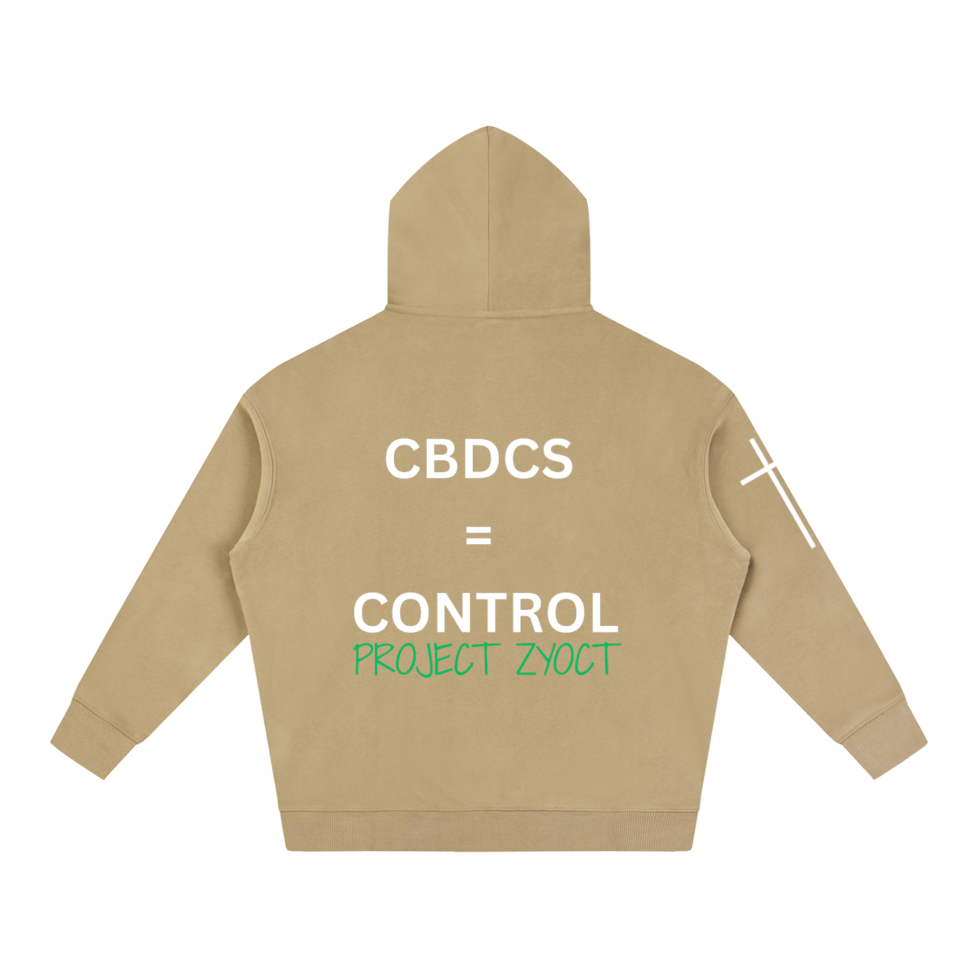 "CBDCs = Control" Oversize Hoodie