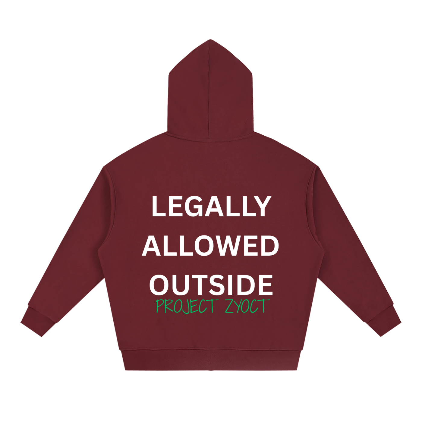 "Legally Allowed Outside" Full Zip Hoodie