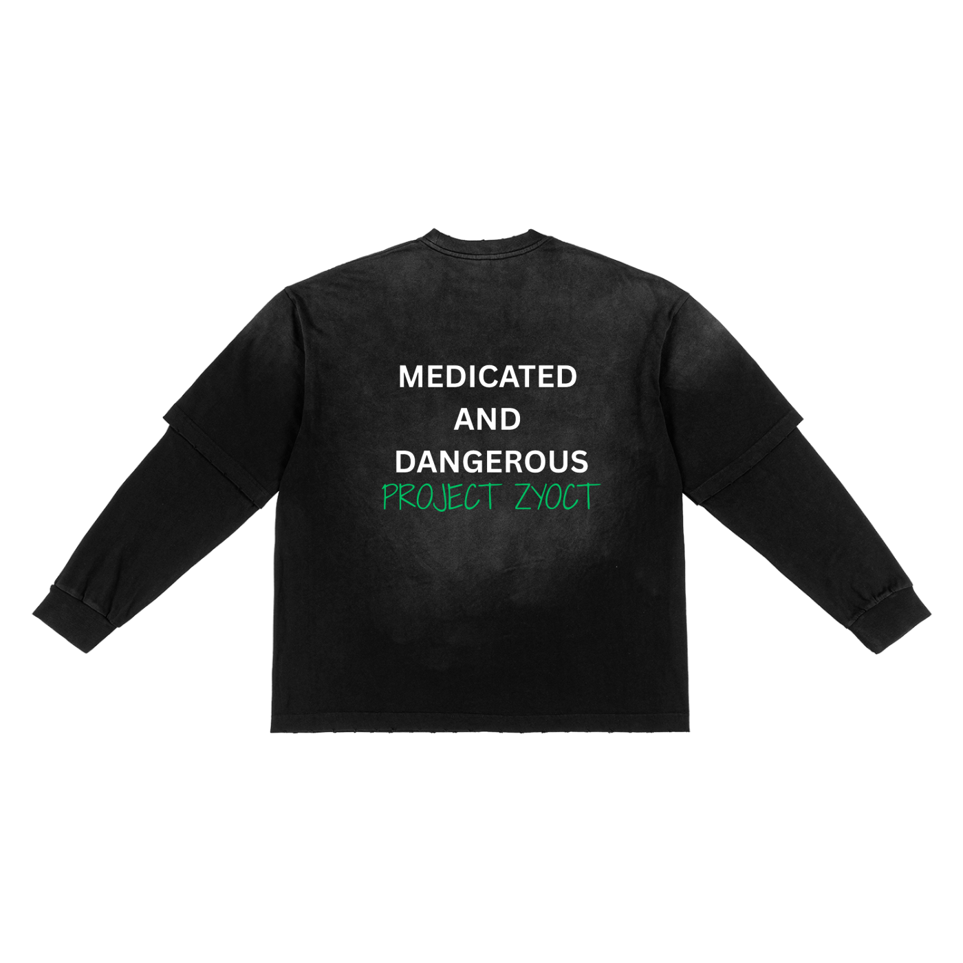 "Medicated and Dangerous" Sunfade Two-Piece Shirt