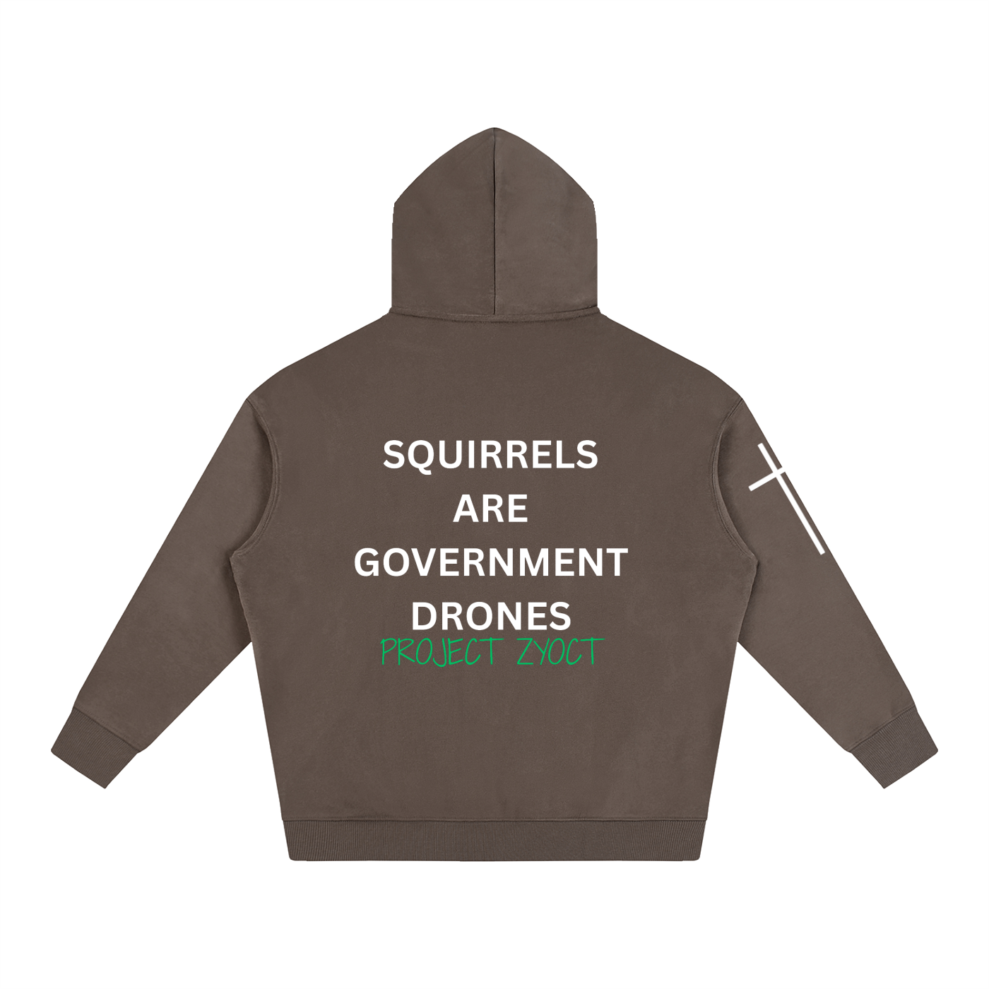 "Squirrels Are Government Drones" Oversize Hoodie