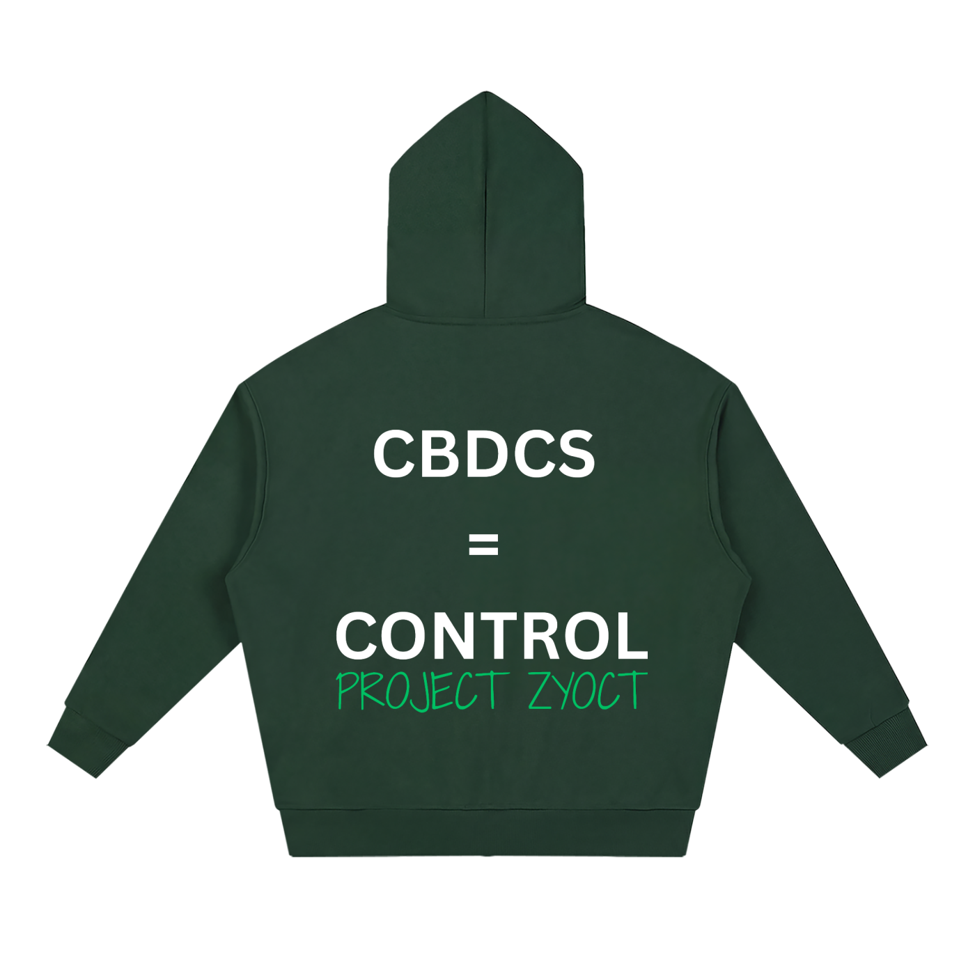 "CBDCs = Control" Full Zip Hoodie