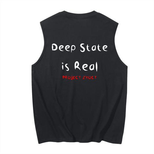 "Deep State is Real" Cotton Tank Top
