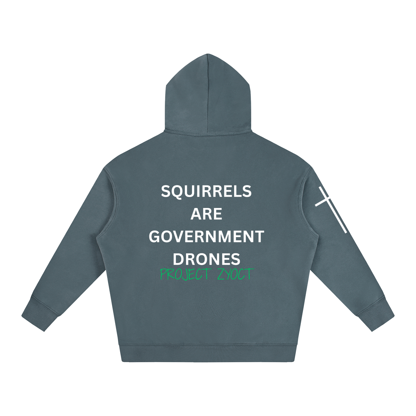 "Squirrels Are Government Drones" Oversize Hoodie
