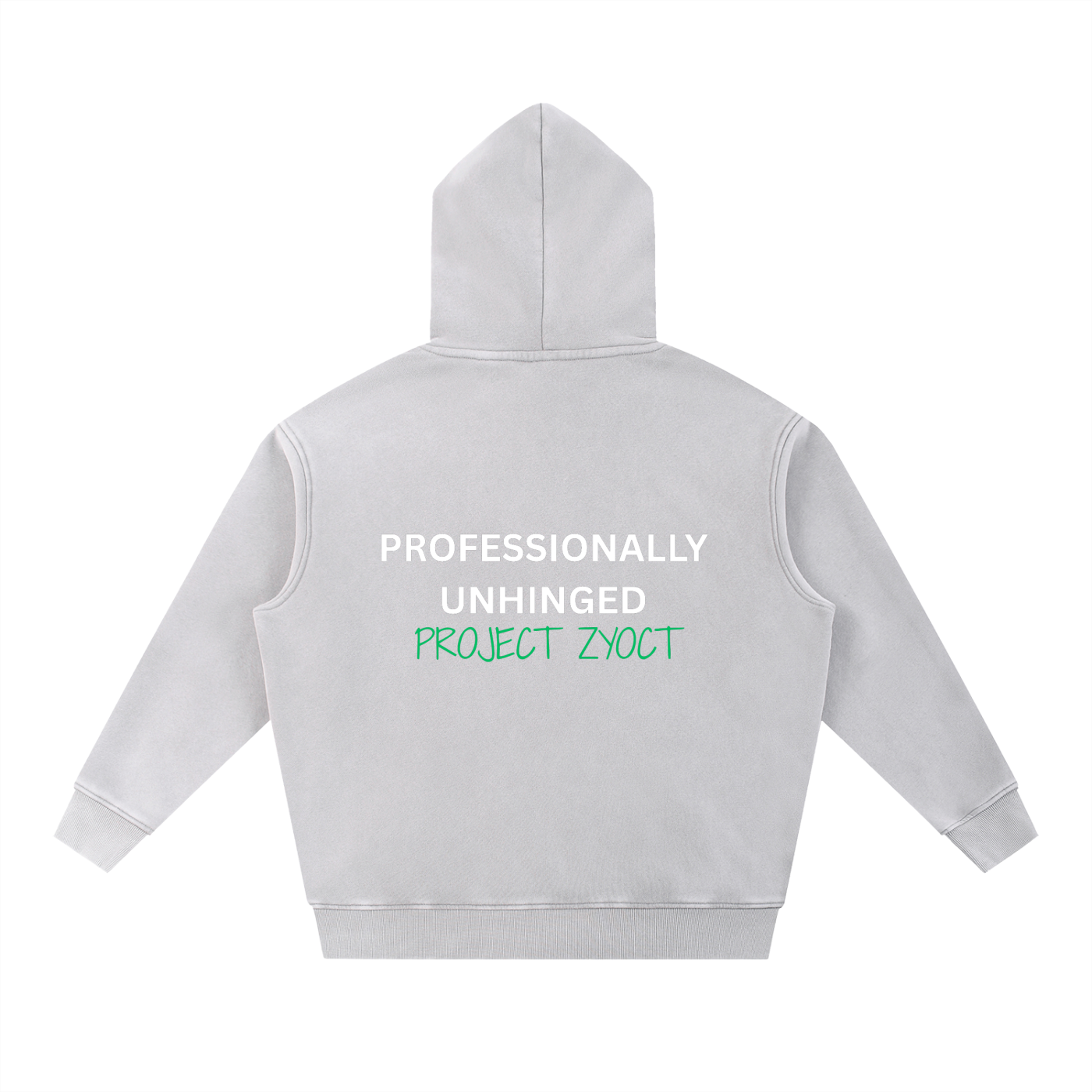 "Professionally Unhinged" Snow Wash Oversize Hoodie