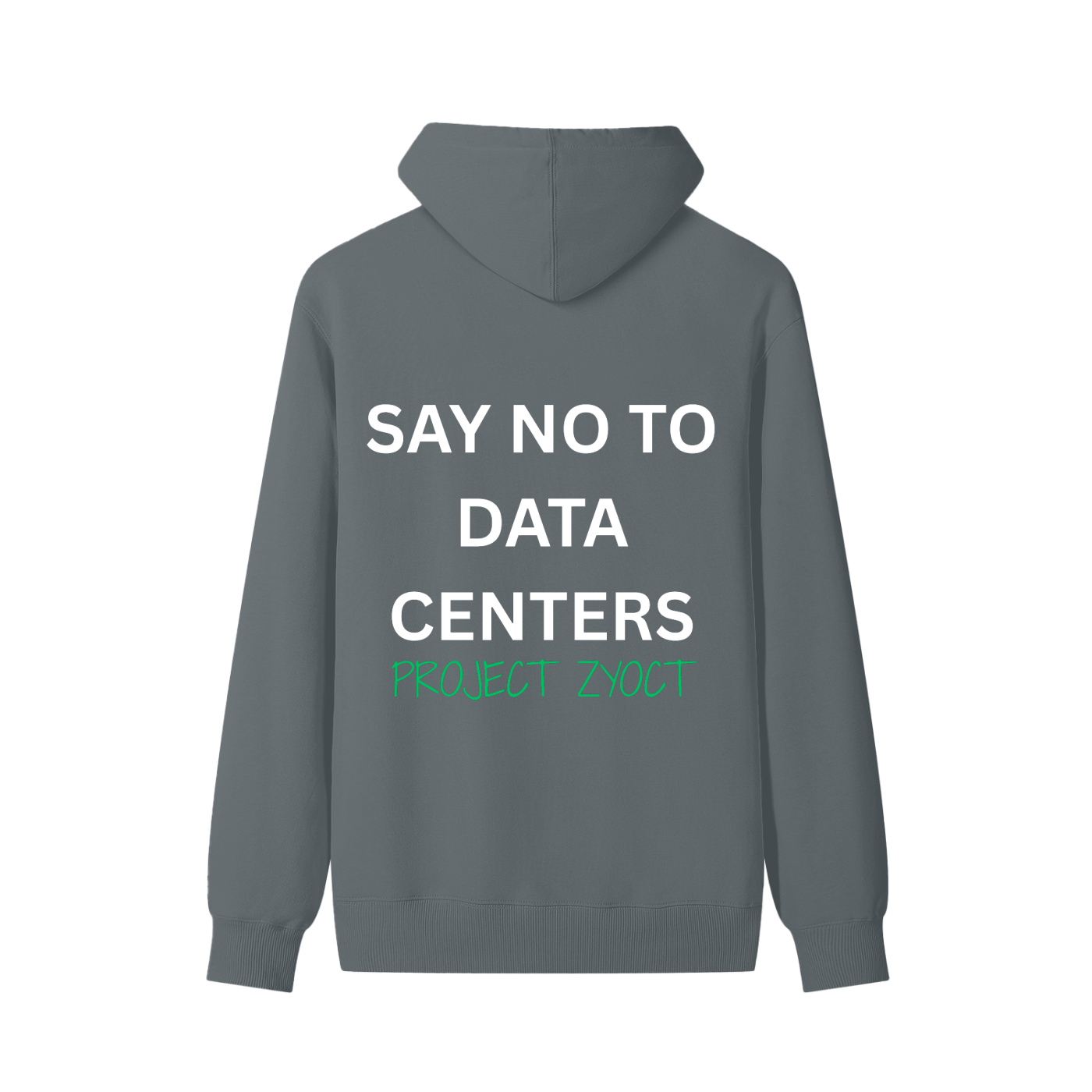 "Say No to Data Centers" Classic Cotton Hoodie