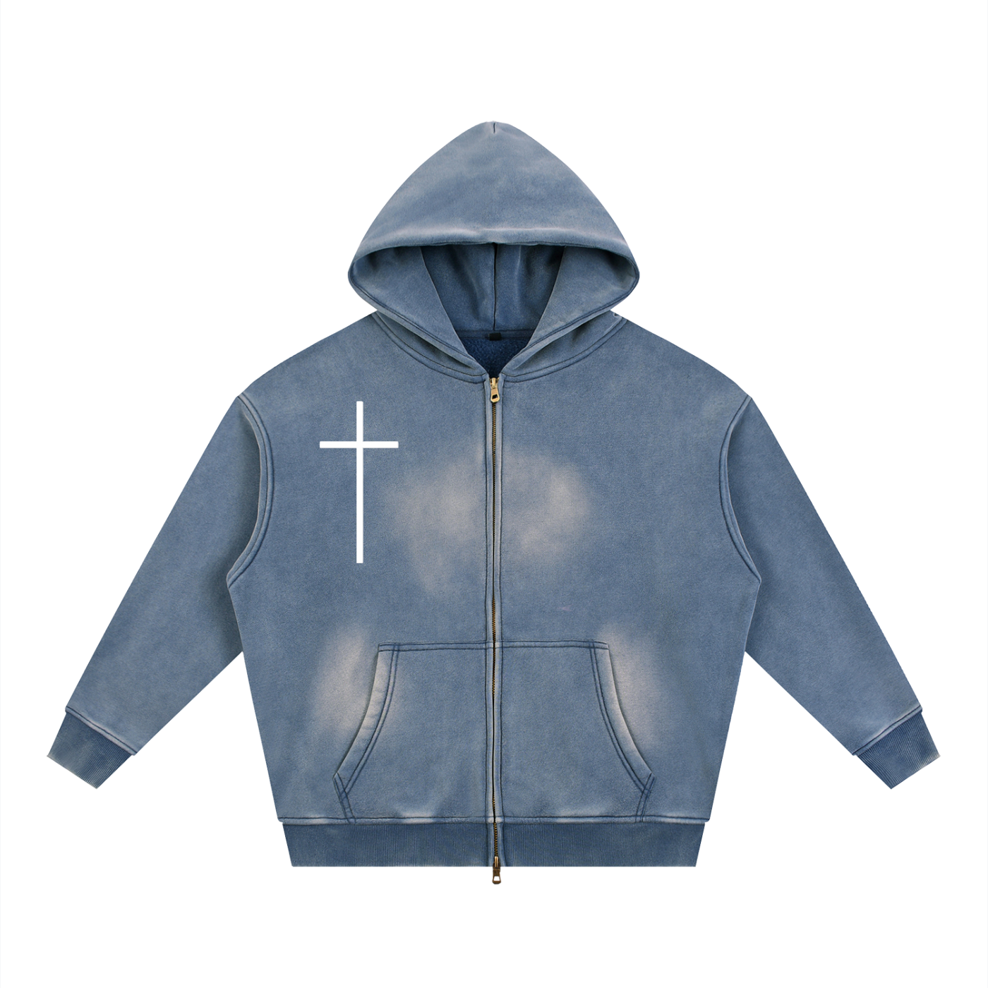 "COINTELPRO Was Real" Faded Zipper Hoodie