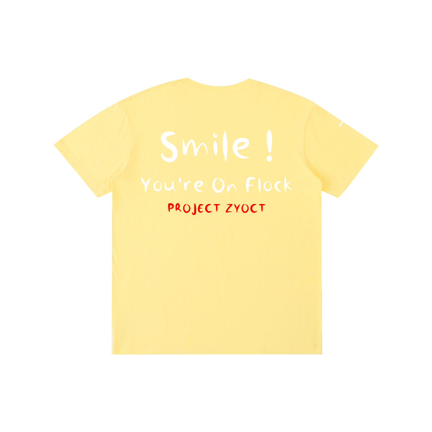 "Smile You're On Flock" Cotton T-Shirt