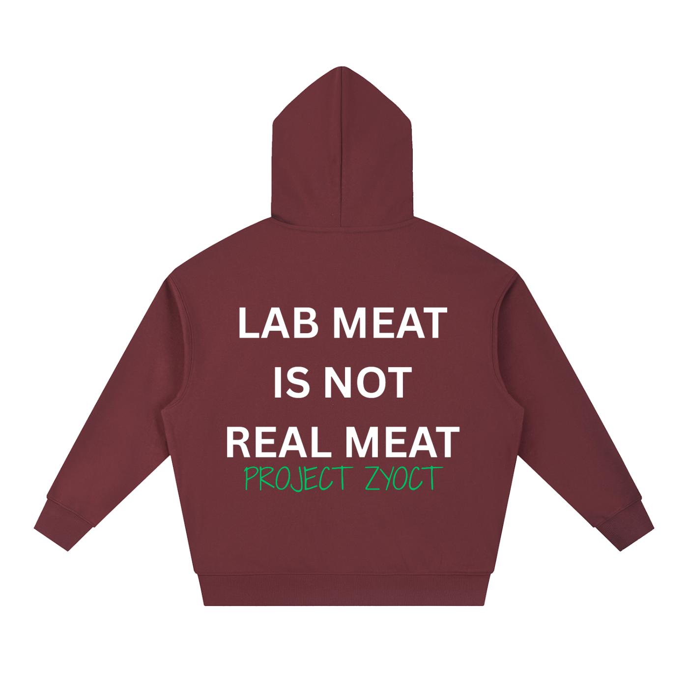 "Lab Meat is Not Real Meat" Heavyweight Hoodie