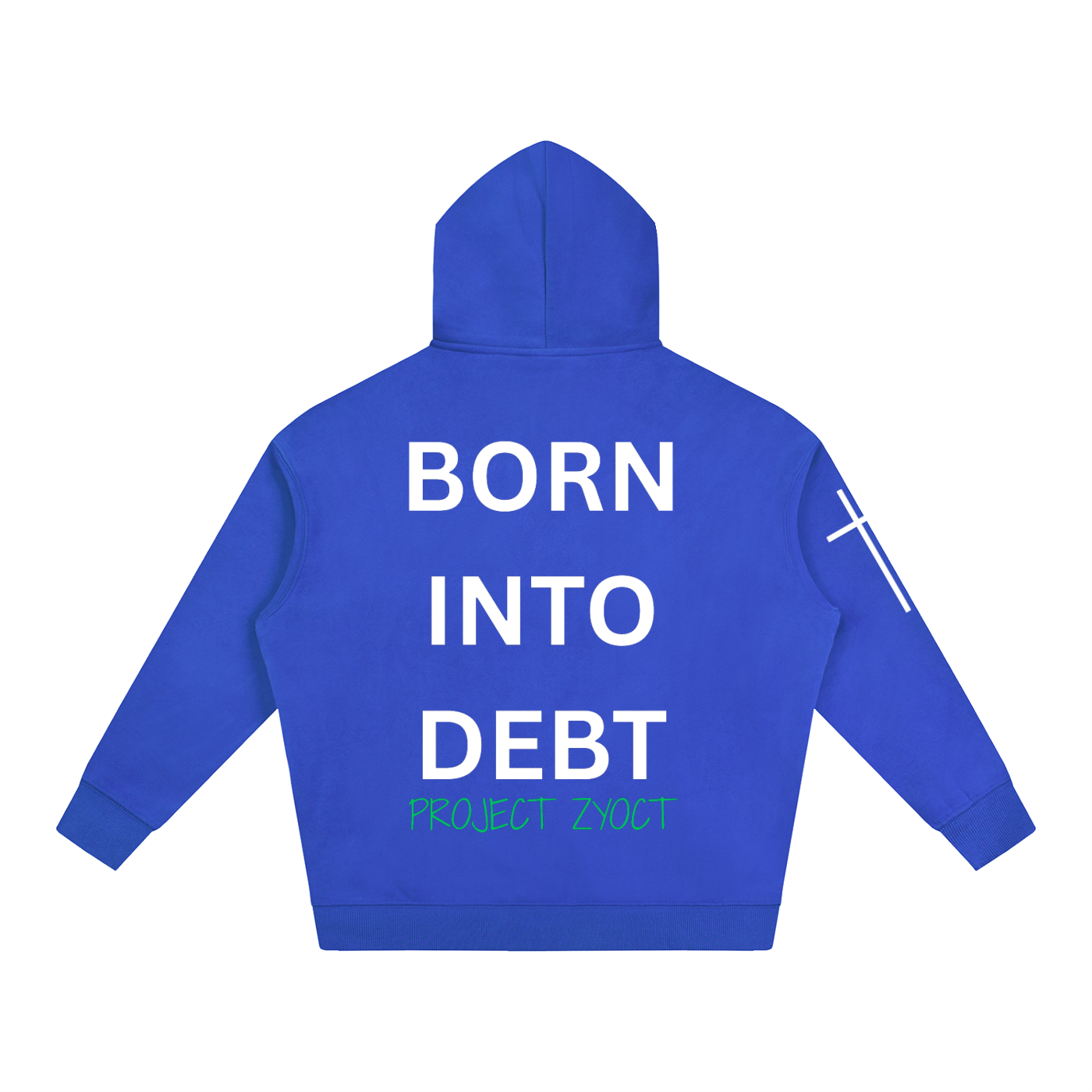 "Born Into Debt" Oversize Hoodie