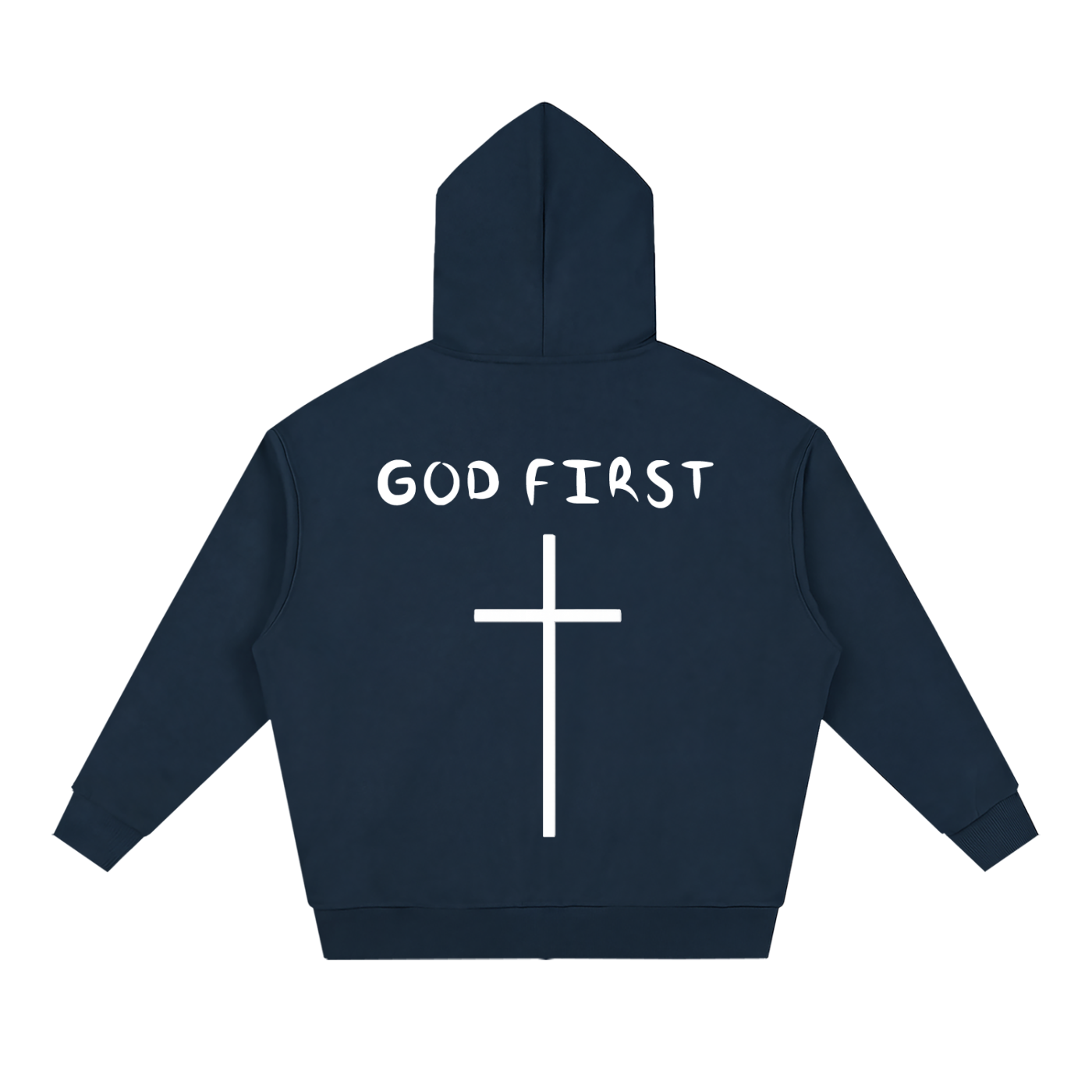 "GOD FIRST" Full Zip Hoodie