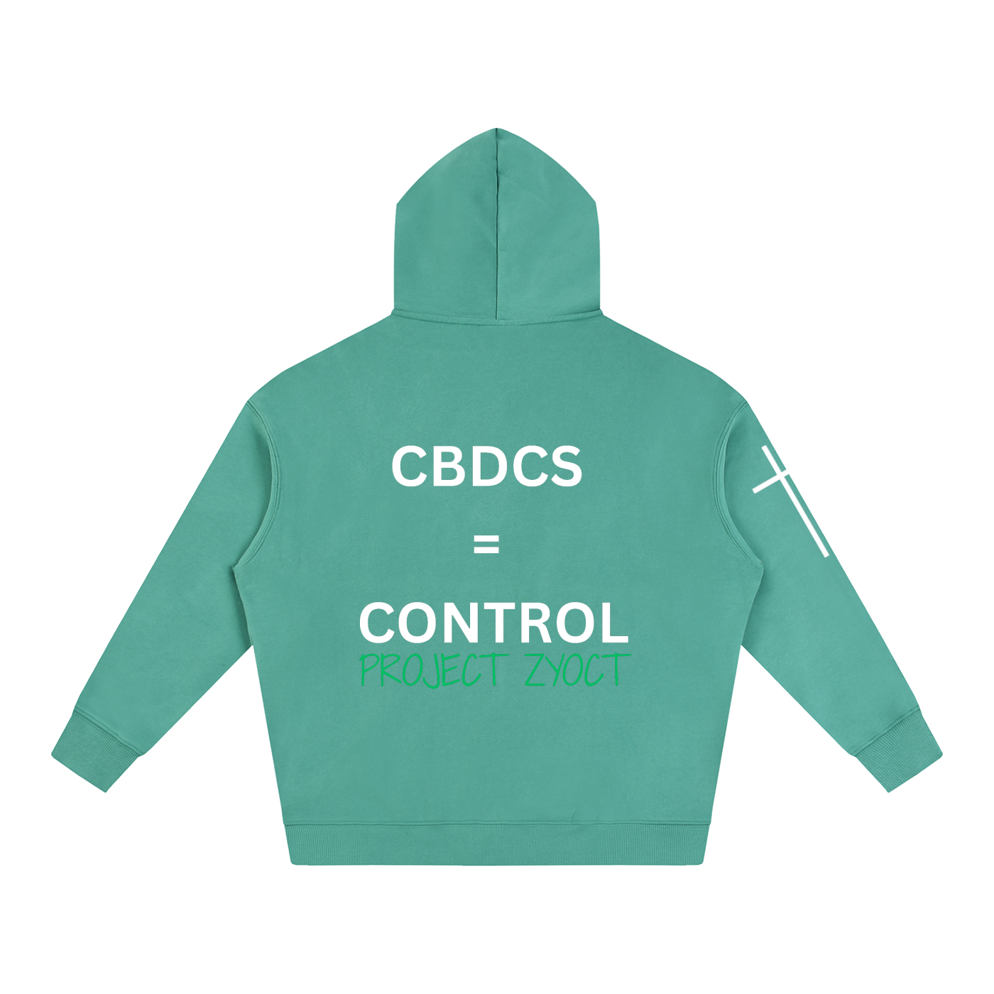 "CBDCs = Control" Oversize Hoodie