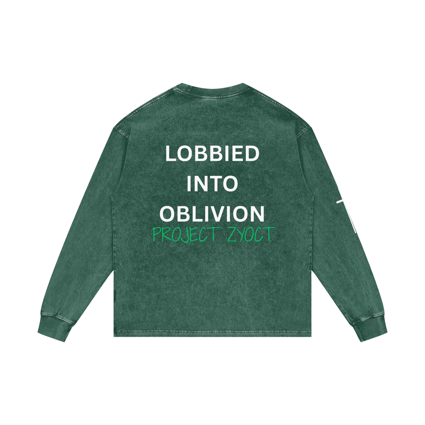 "Lobbied Into Oblivion" Acid Wash Long Sleeve