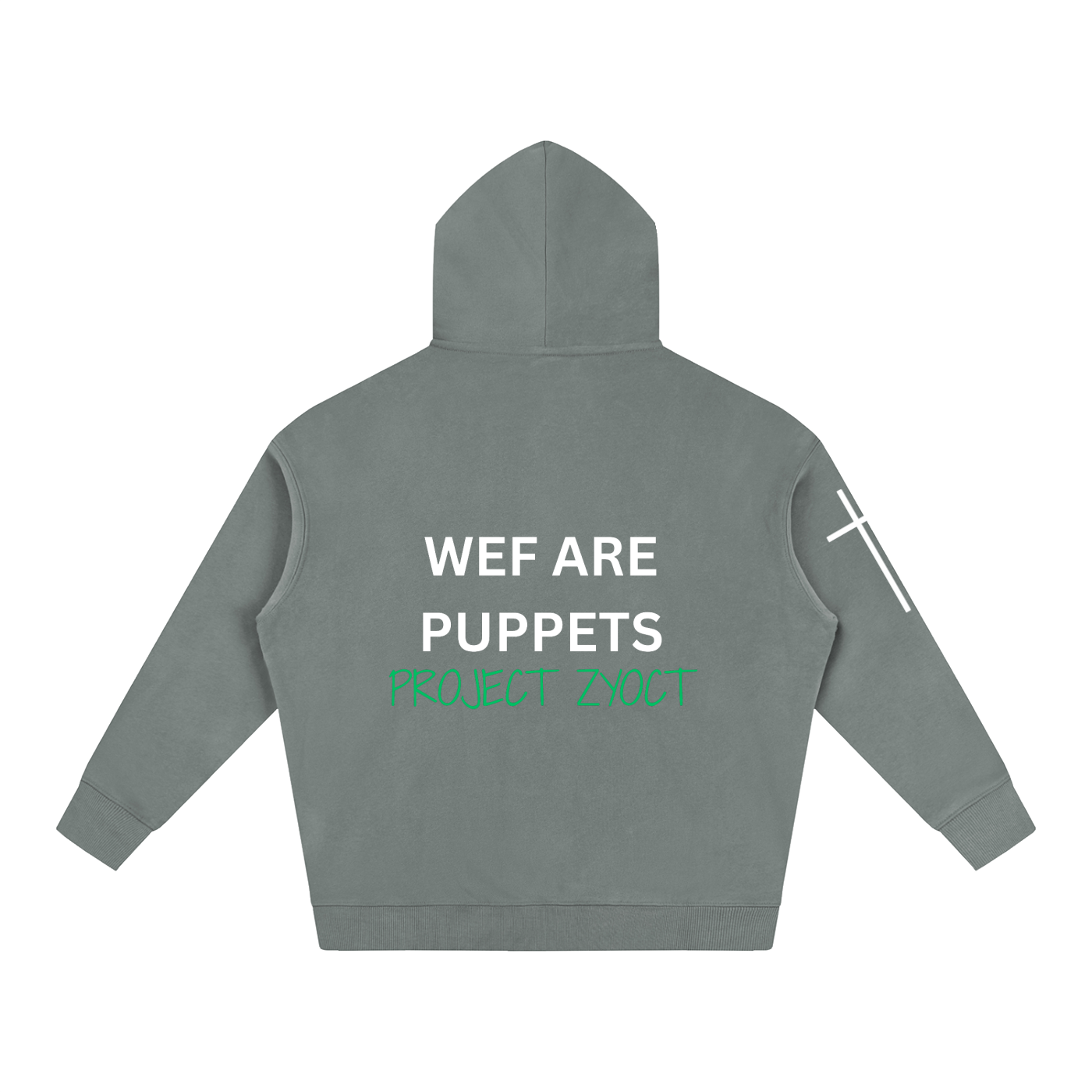 "WEF Are Puppets" Oversize Hoodie