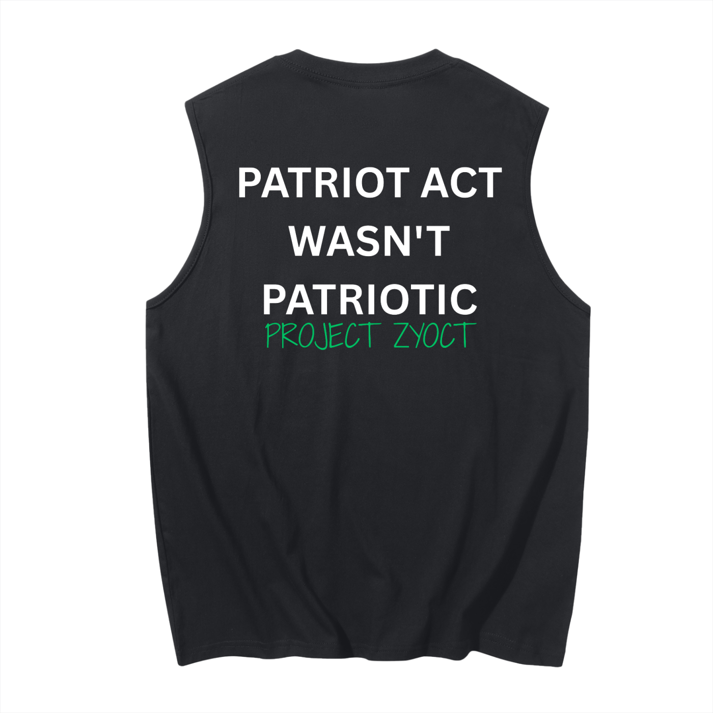 "Patriot Act Wasn't Patriotic" Cotton Tank Top