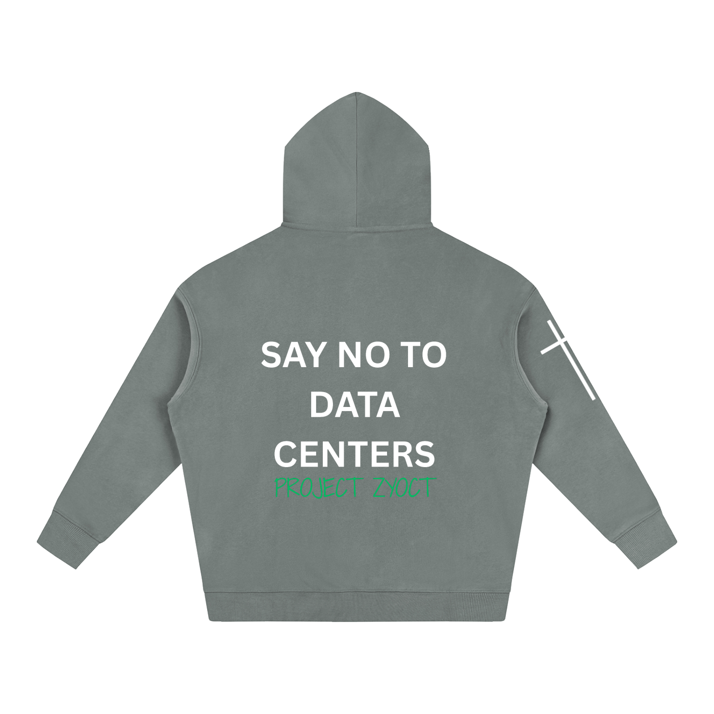 "Say No to Data Centers" Oversize Hoodie