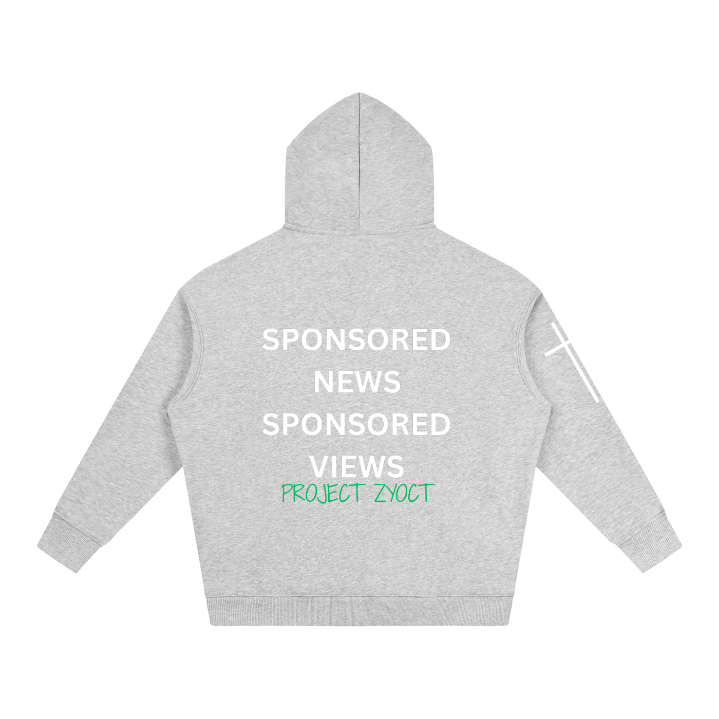 "Sponsored News Sponsored Views" Oversize Hoodie