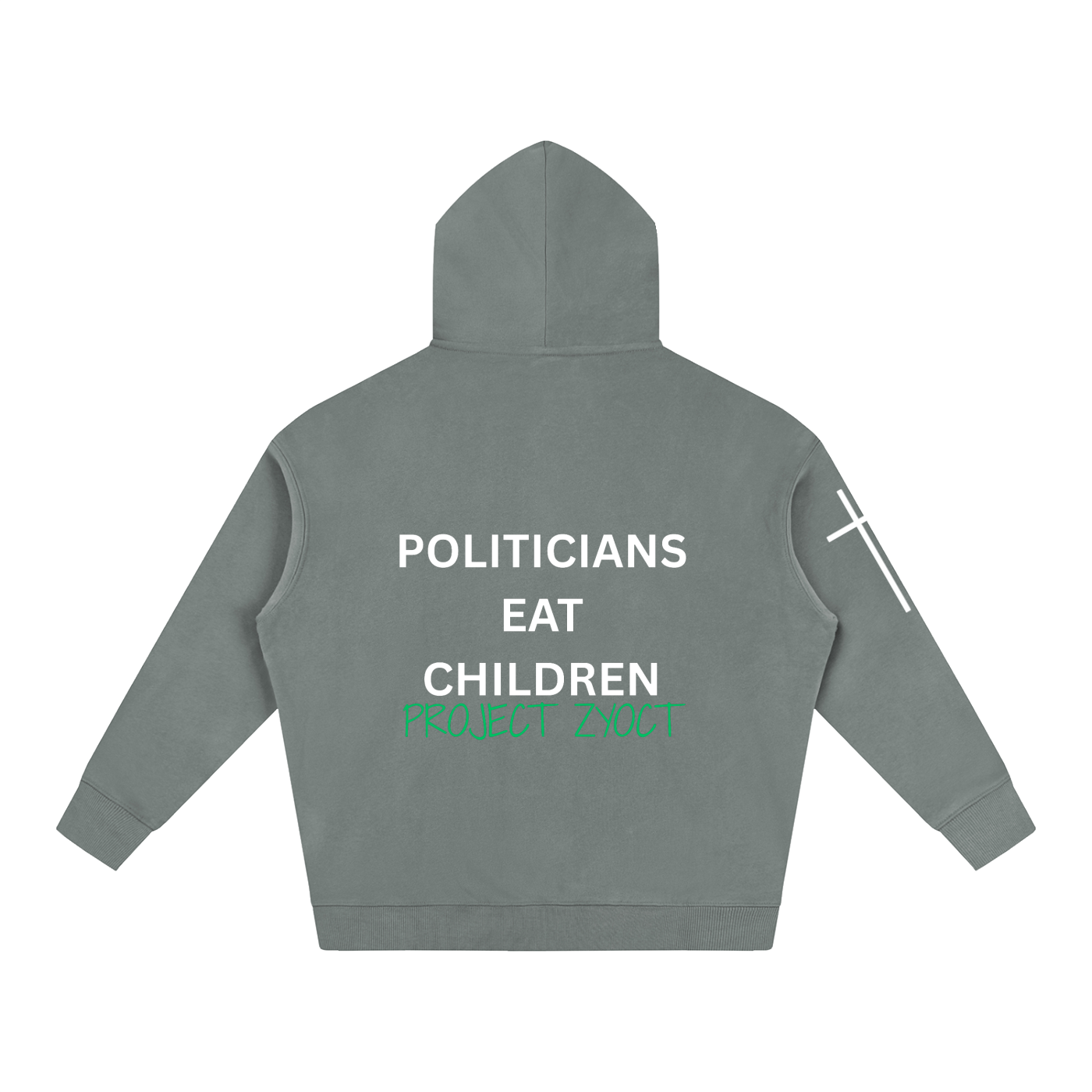 "Politicians Eat Children" Oversize Hoodie