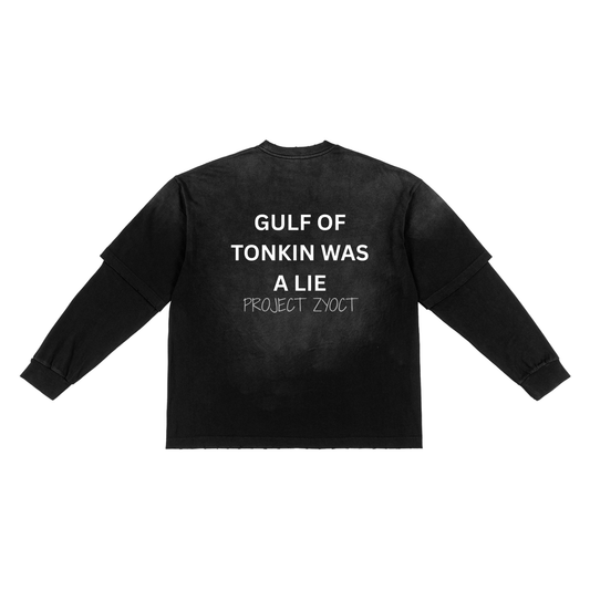 "Gulf of Tonkin Was a Lie" Sunfade Two-Piece Shirt