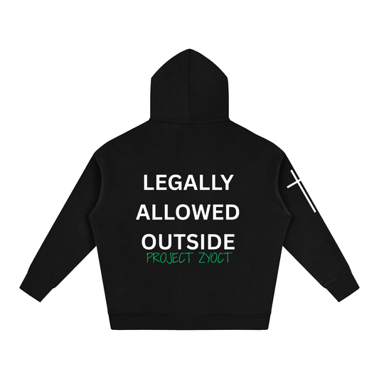 "Legally Allowed Outside" Oversize Hoodie
