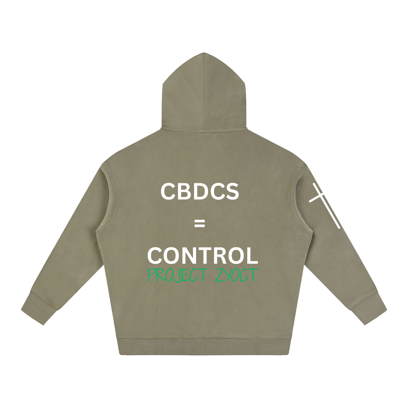 "CBDCs = Control" Oversize Hoodie