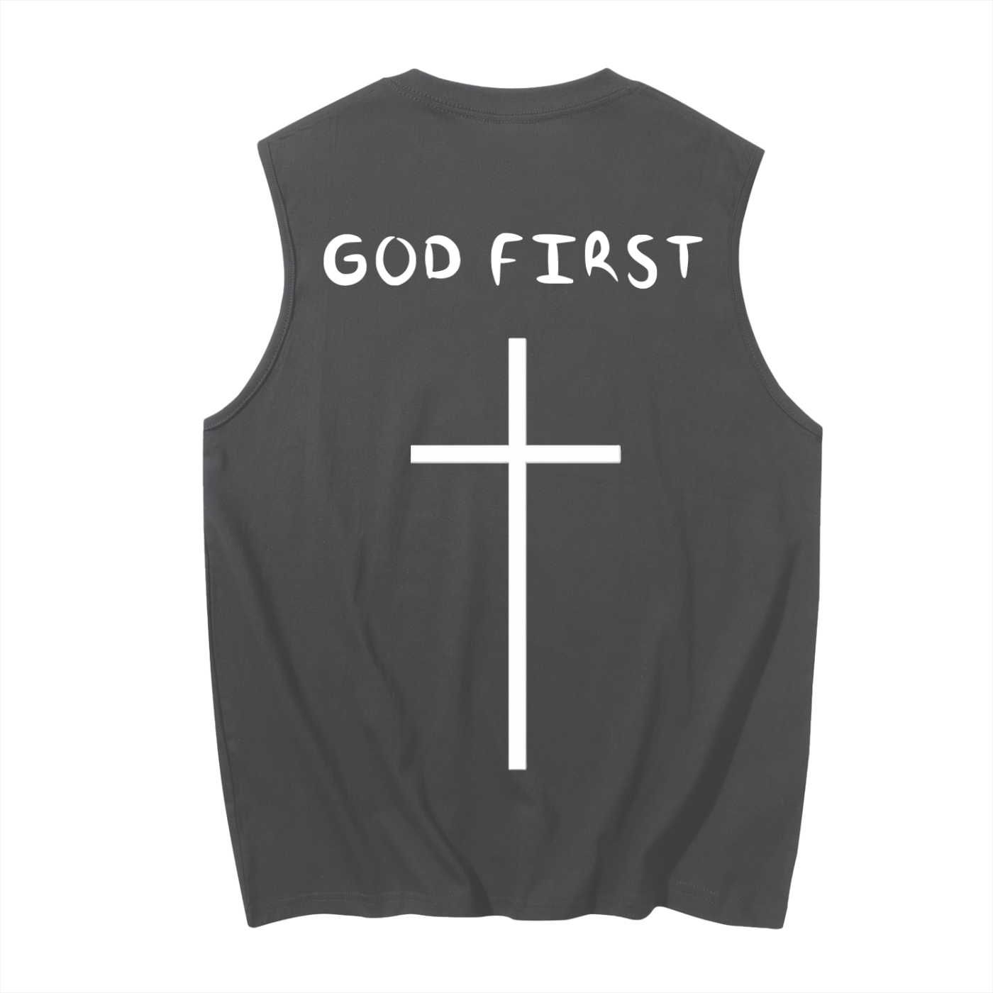 "GOD FIRST" Cotton Tank Top