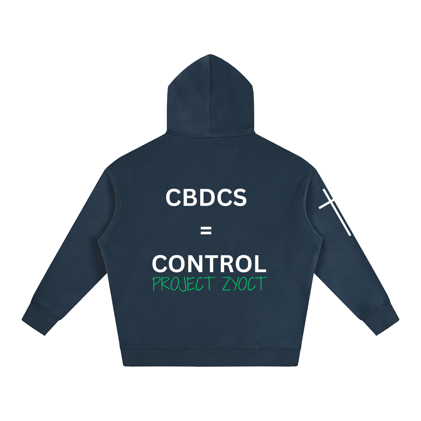 "CBDCs = Control" Oversize Hoodie