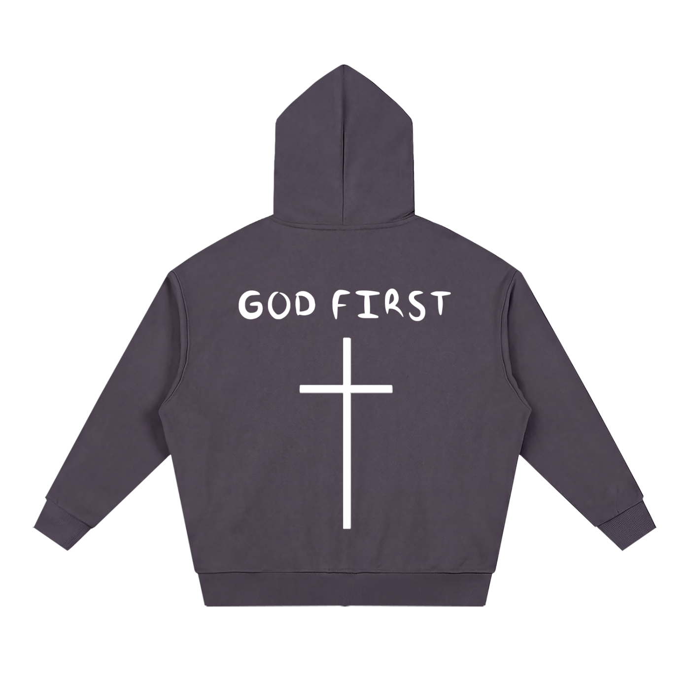"GOD FIRST" Full Zip Hoodie