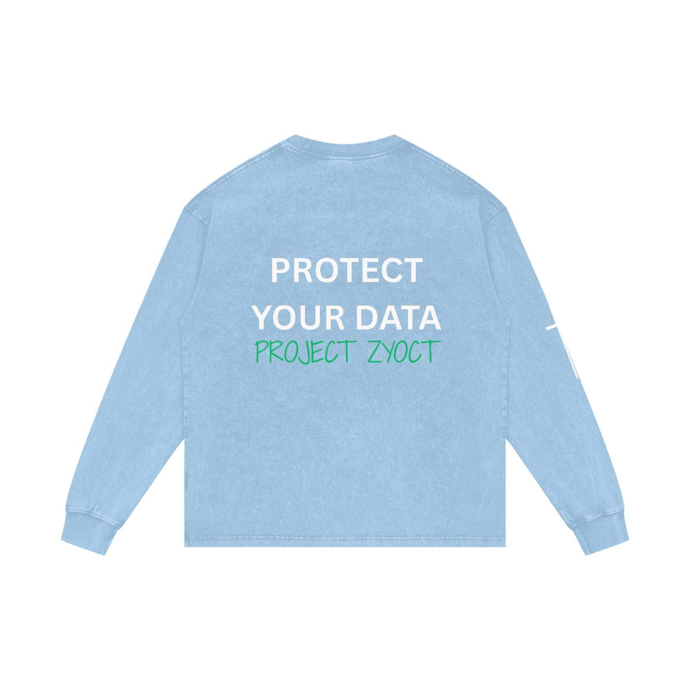 "Protect Your Data" Acid Wash Long Sleeve