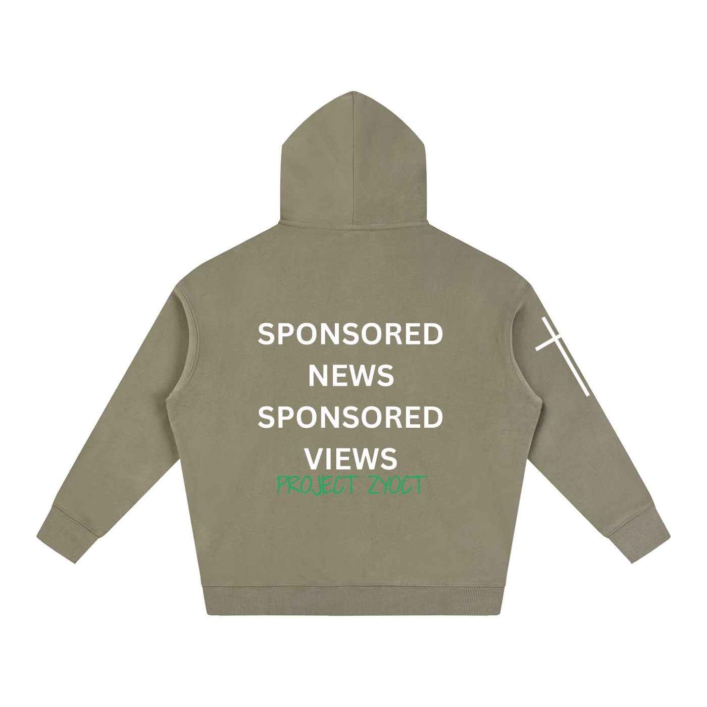 "Sponsored News Sponsored Views" Oversize Hoodie