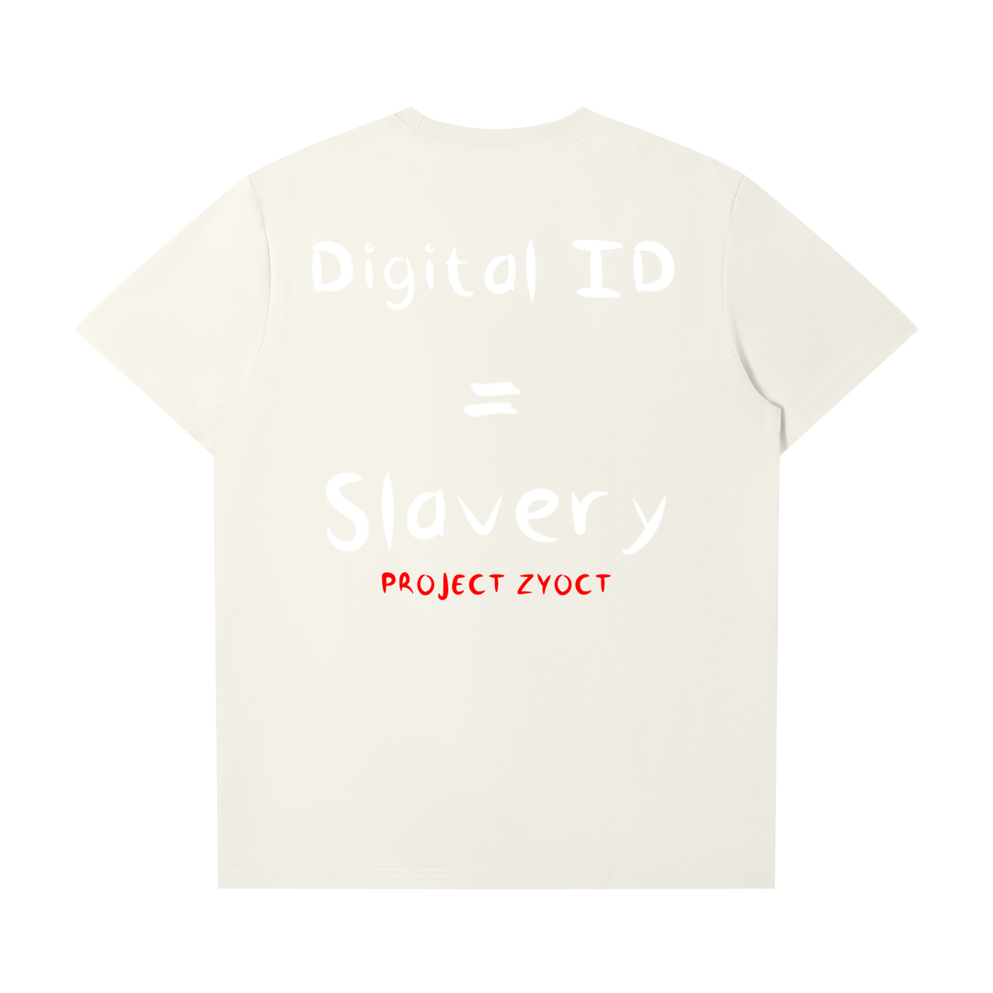 "Digital ID = Slavery" T-Shirt