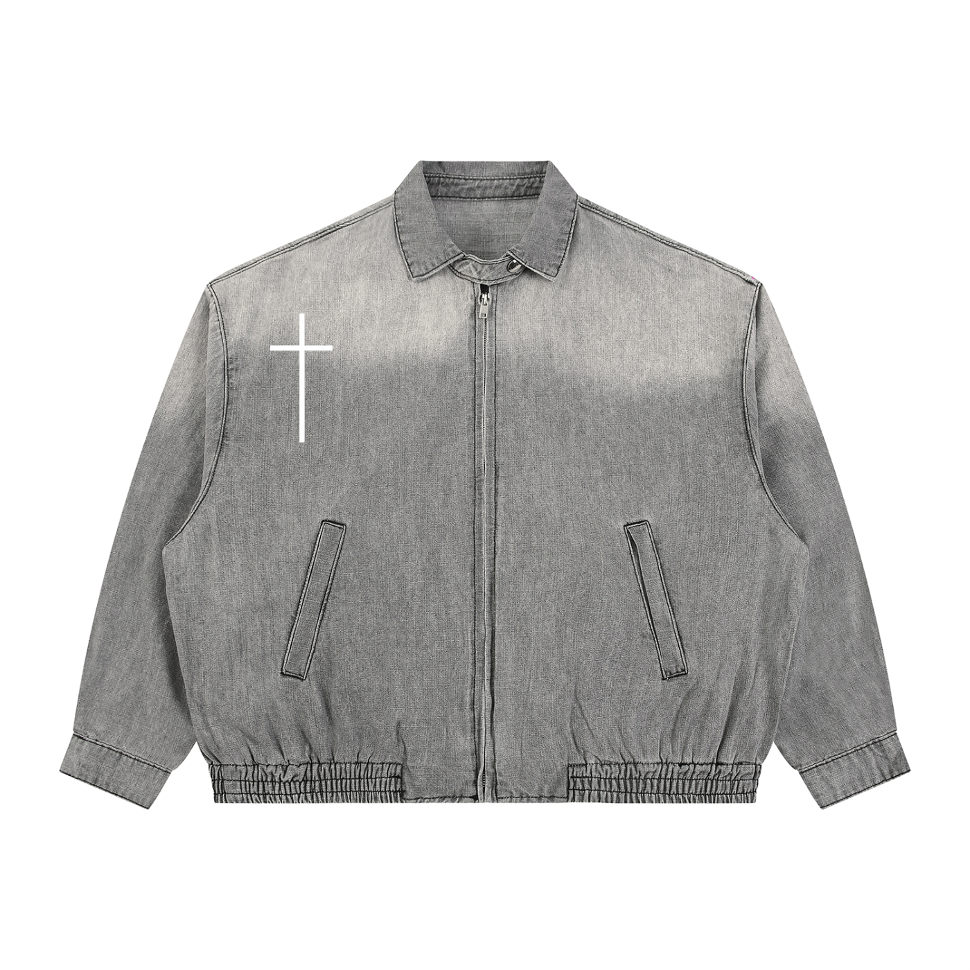 "GOD FIRST" Denim Jacket