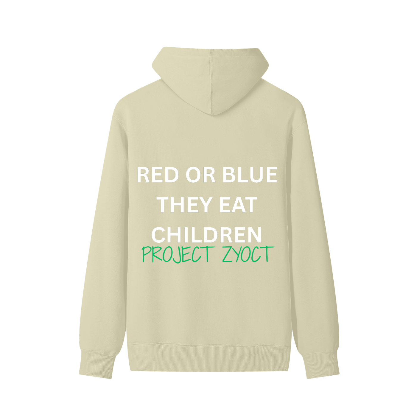 "Red or Blue They Eat Children" Classic Cotton Hoodie