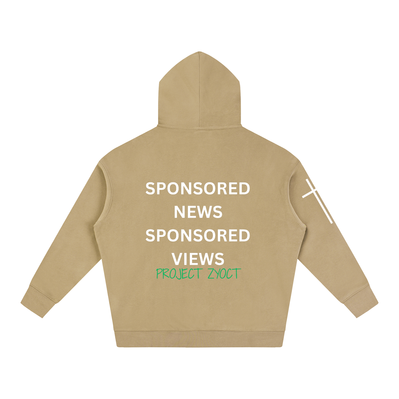 "Sponsored News Sponsored Views" Oversize Hoodie