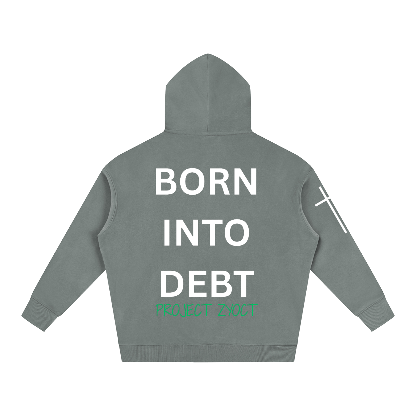 "Born Into Debt" Oversize Hoodie