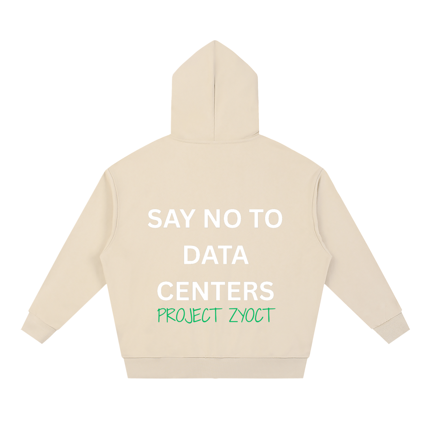 "Say No to Data Centers" Full Zip Hoodie