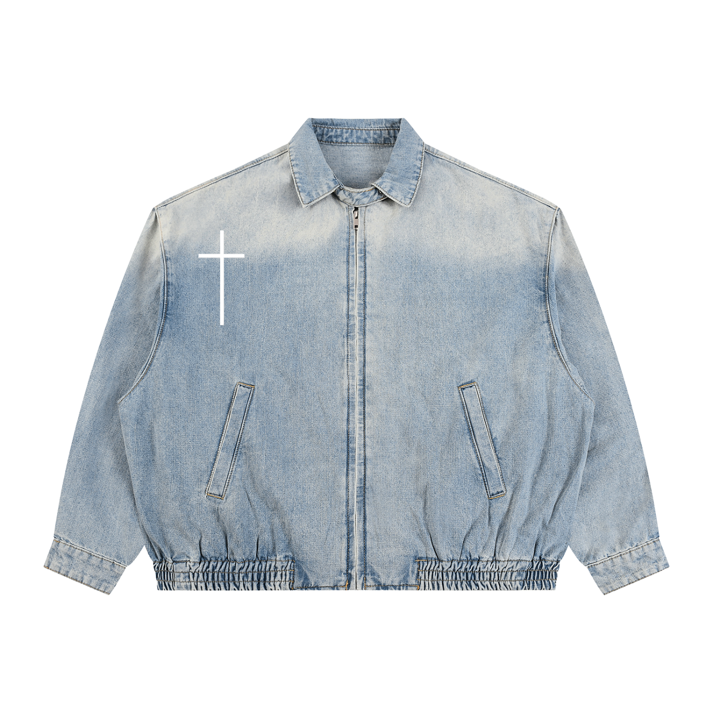 "GOD FIRST" Denim Jacket