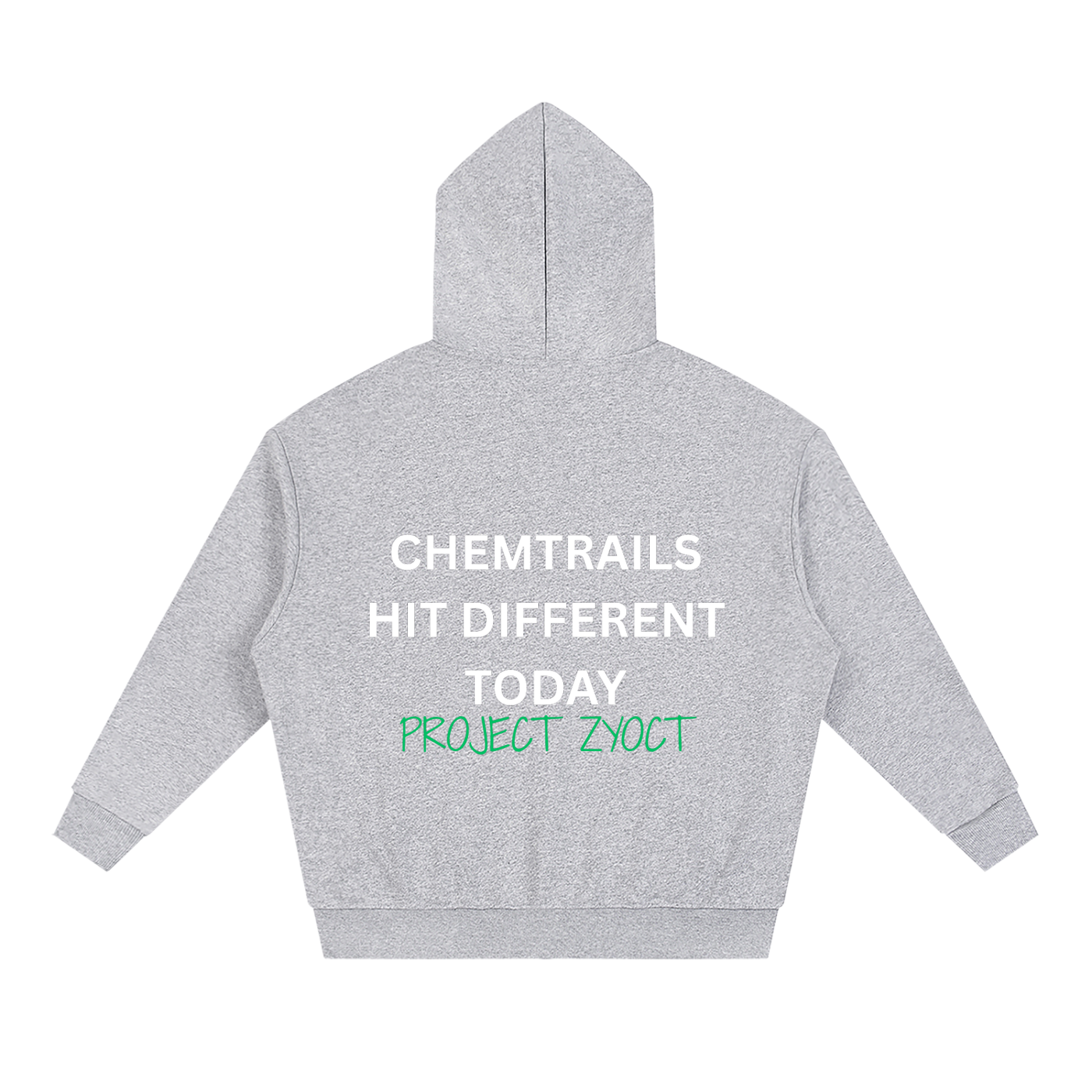 "Chemtrails Hit Different Today" Full Zip Hoodie