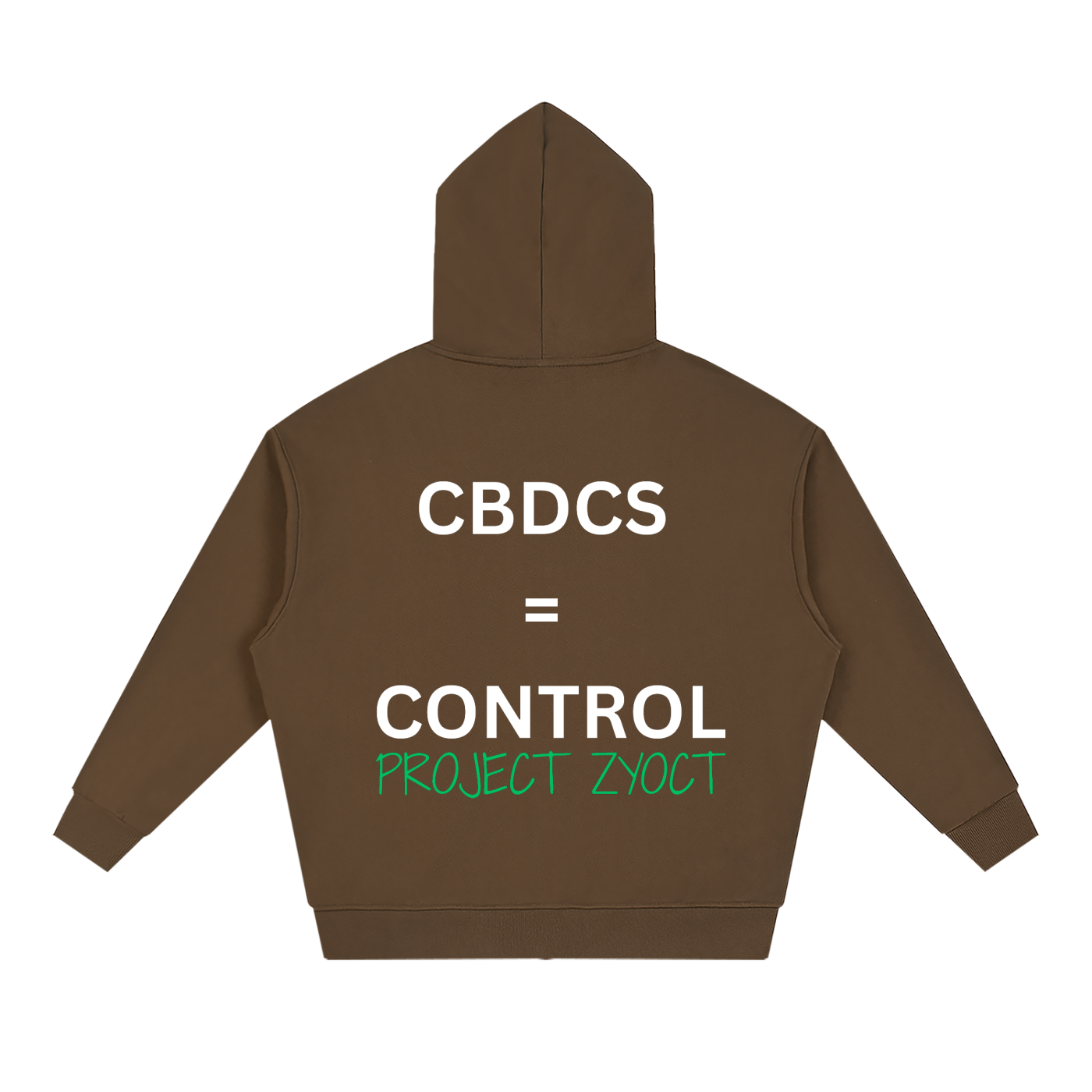 "CBDCs = Control" Full Zip Hoodie