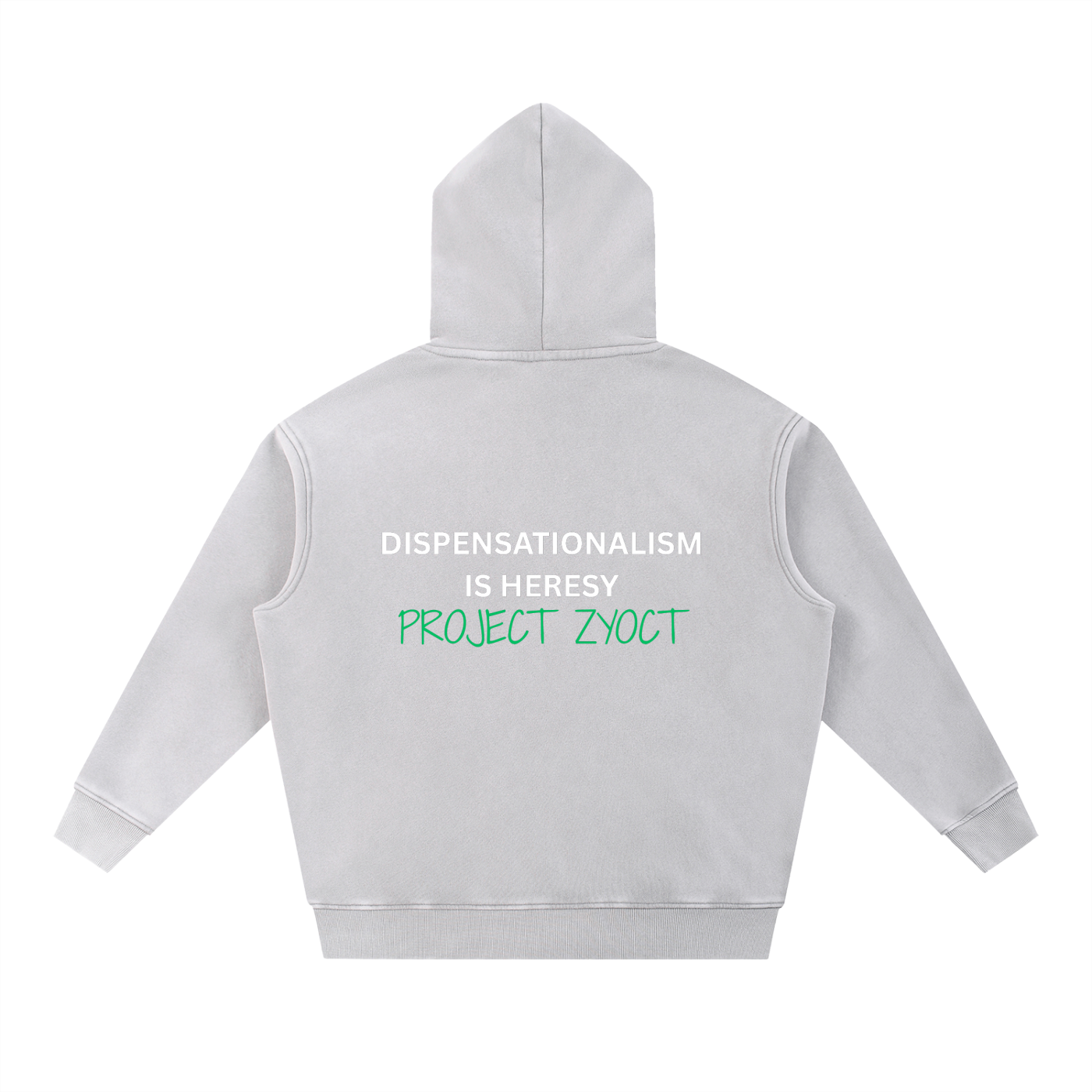 "Dispensationalism is Heresy" Snow Wash Oversize Hoodie